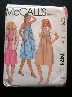 Vtg 80s S9921 Maternity Sundress Dress Jacket Pattern | eBay