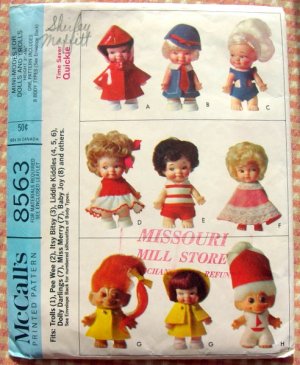 Sew the Mini-Kimmy Doll! 10" doll pattern PLUS doll clothing patterns!