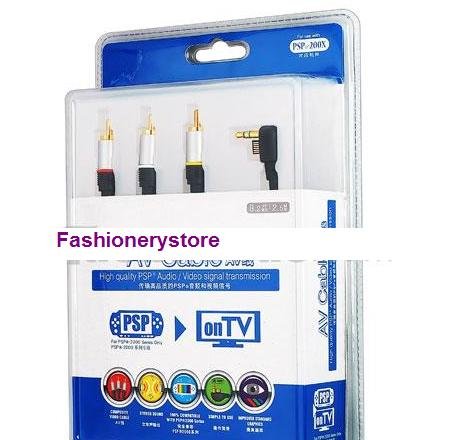 PSP Slim 2000 AV cable Audio Video Composite TV-out Cable