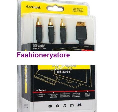 PlayStation 3 Video and Audio AV Cable PS3 2.5M