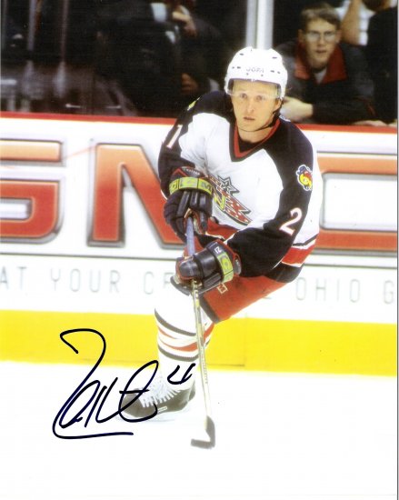 Espen Knutsen Columbus Blue Jackets signed 8x10 photo