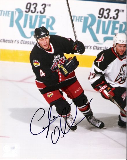 Lyle Odelein Columbus Blue Jackets signed 8x10 photo
