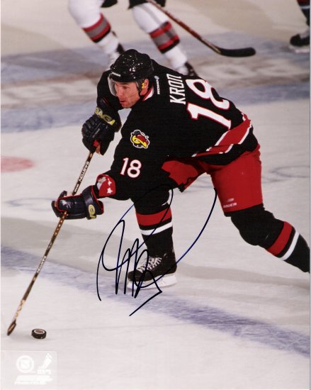 Robert Kron Columbus Blue Jackets signed 8x10 photo