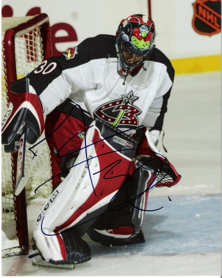 Marc Denis Columbus Blue Jackets signed 8x10 photo