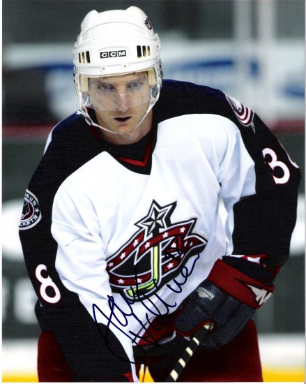 Jan Hrdina Columbus Blue Jackets signed 8x10 photo