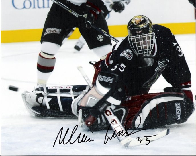 Martin Prusek Columbus Blue Jackets signed 8x10 photo