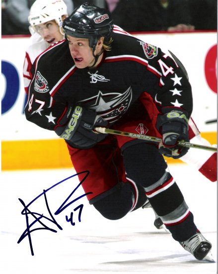 Aaron Johnson Columbus Blue Jackets signed 8x10 photo