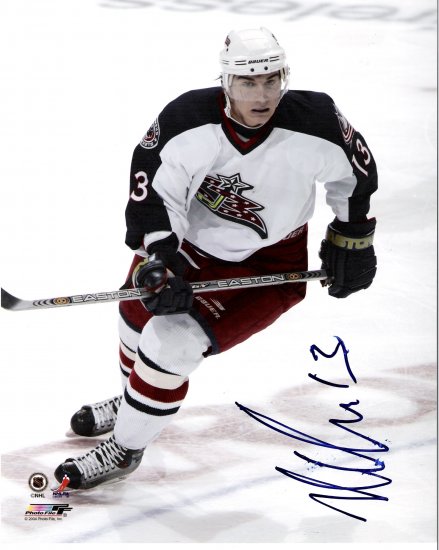Nikoli Zherdev Columbus Blue Jackets signed 8x10 photo