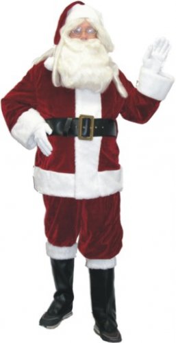 Crimson Red Santa Suit