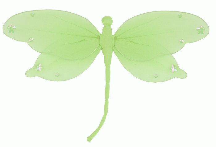 5"" Green Jewel Dragonfly - nylon hanging ceiling wall baby nursery room wedding decor decoration de
