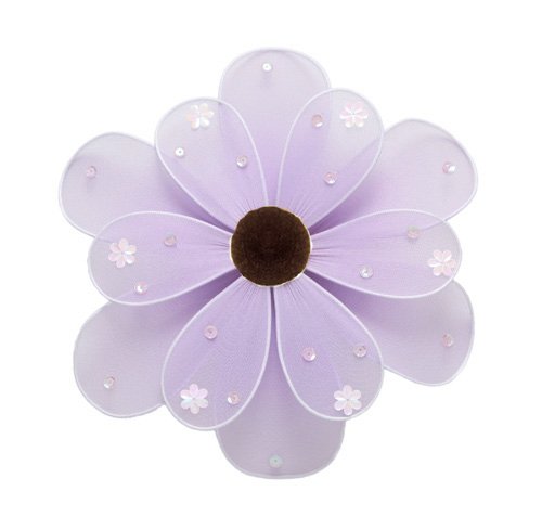 6"" Purple Sequined Daisy Flower - nylon hanging ceiling wall baby nursery room wedding decor decora