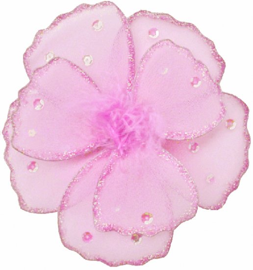 6"" Pink Shimmer Daisy Flower - nylon hanging ceiling wall baby nursery room wedding decor decoratio