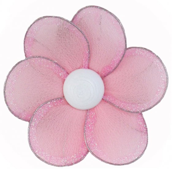 8"" Pink Single Layer Daisy Flower - nylon hanging ceiling wall baby nursery room wedding decor deco