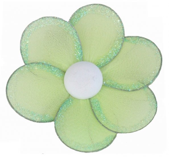 8"" Green Single Layer Daisy Flower - nylon hanging ceiling wall baby nursery room wedding decor dec