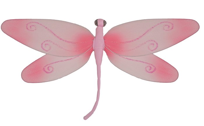 13"" Pink Swirl Dragonfly - nylon hanging ceiling wall baby nursery room wedding decor decoration de