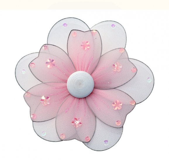 8"" Pink Multi Layered Daisy Flower - nylon hanging ceiling wall nursery bedroom decor decoration de
