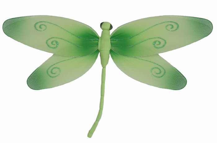 13"" Green Swirl Dragonfly - nylon hanging ceiling wall nursery bedroom decor decoration decorations