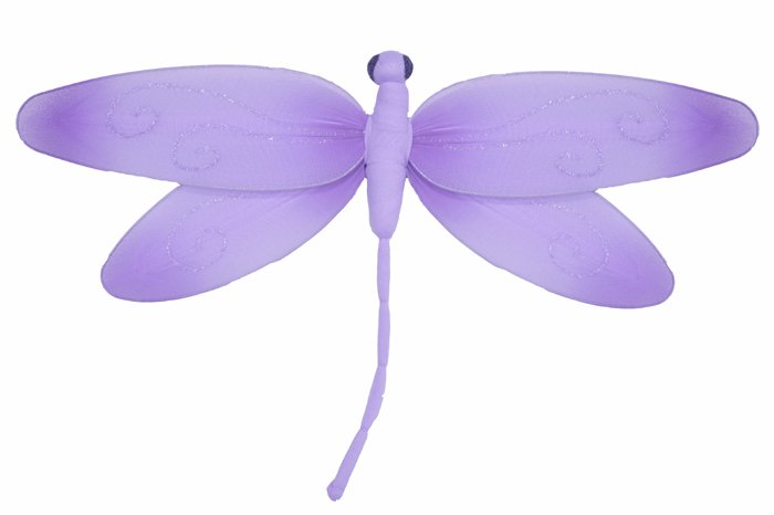 13"" Purple Swirl Dragonfly - nylon hanging ceiling wall nursery bedroom decor decoration decoration