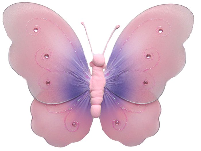 13"" Purple Pink Two-Tone Butterfly - nylon hanging ceiling wall nursery bedroom decor decoration de
