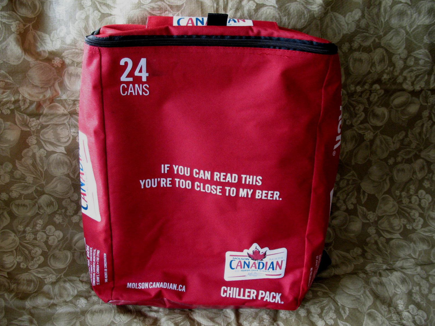 MOLSON CANADIAN BEER Backpack Chiller Pack Cooler Tote CANADA Souvenir