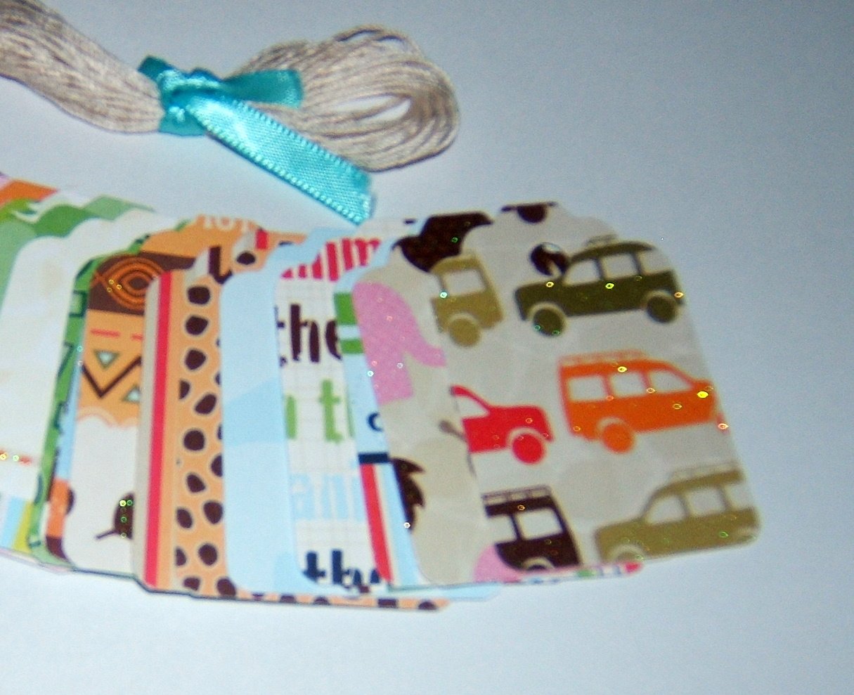 Gift Tag set- Safari Kids - Qty 24