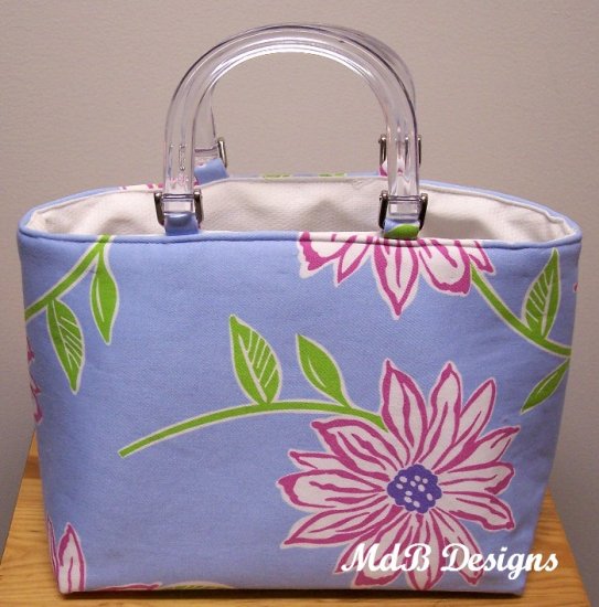 Mimi Handbag in Blue Floral