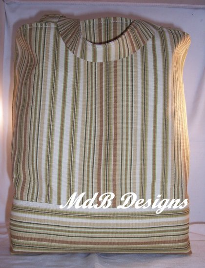 Book tote in Tan Stripes