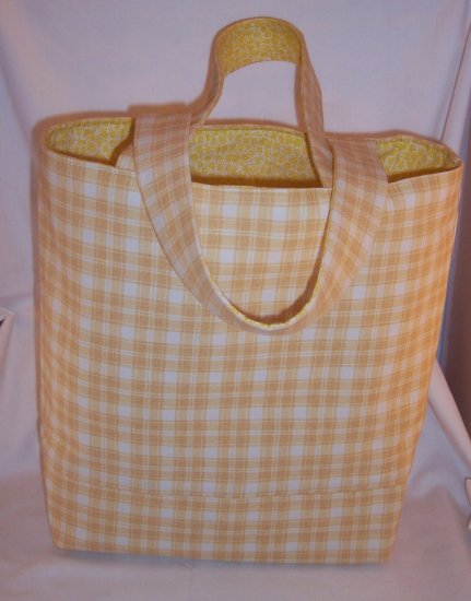Country Yellow Print Book Tote