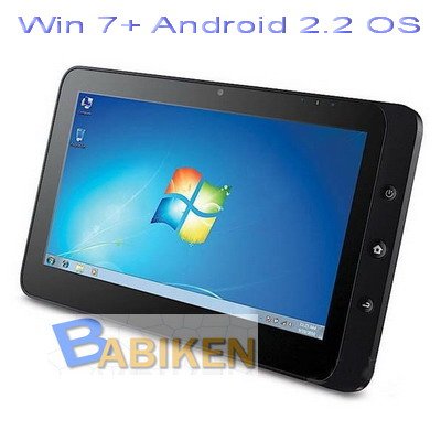 10.1" Dual OS Windows7+Androi​d2.2 Tablet PC with 3G