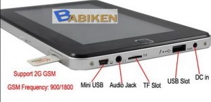 7" Android 2.2 Tablet PC W/ SIM Card Phone Call GSM WIFI L752