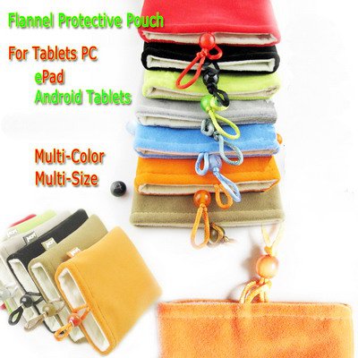 7" aPad ePad Tablet Floannel Protective Pouch-- Free shipment