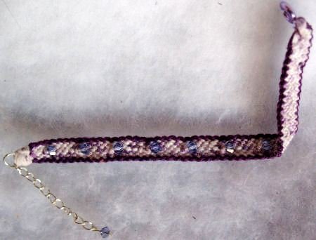 Purple Swarovski Chrystal Bracelet