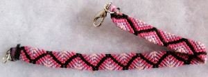 Pink & Black ZigZag Bracelet