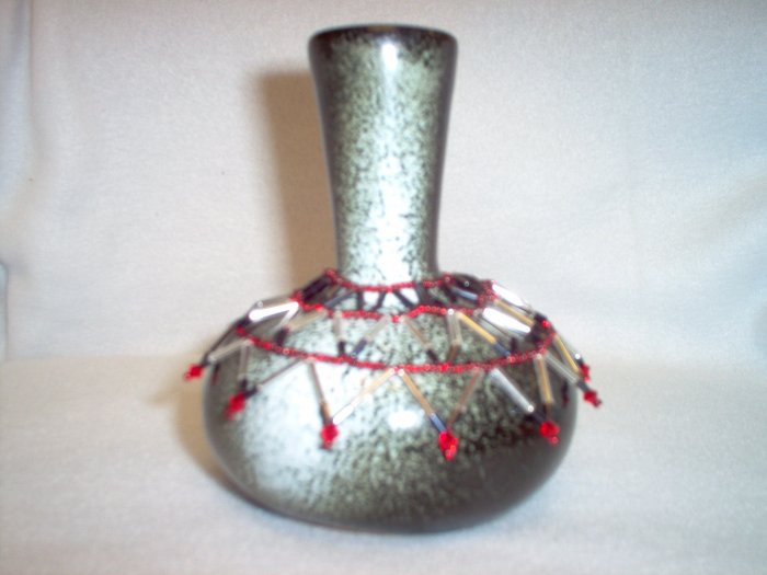 Black & Red Skirted Pug Bottle