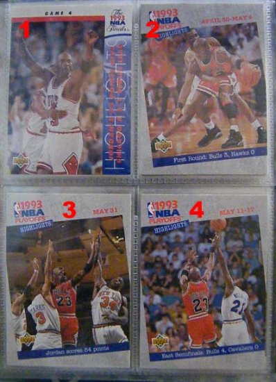 Michael Jordan 93-94 Upper Deck Playoffs Highlights 187