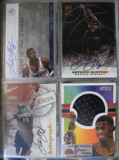 Antonio McDyess 2000 Topps Certified Autograph