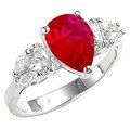 3.6 Carat Ruby CZ Ring