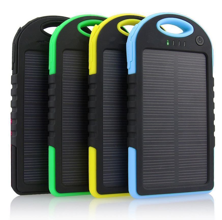 5000mAh Portable Waterproof Solar USB Charger External Battery