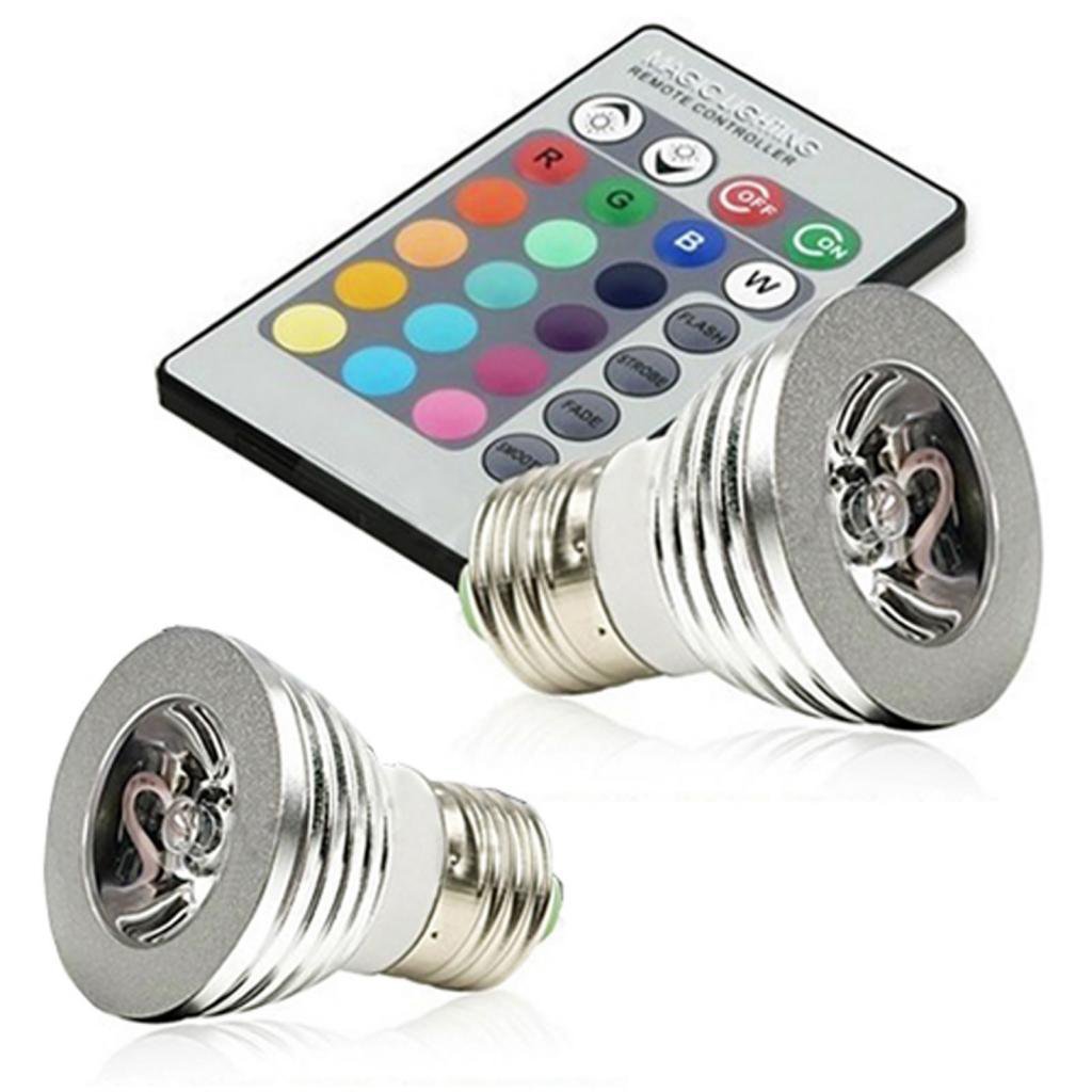 2-Pack Magic Lighting LED Light Bulb with 16 Different Colors and Remote