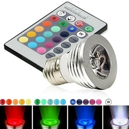 E27 16 Color RGB Magic Lighting Led Light Bulb