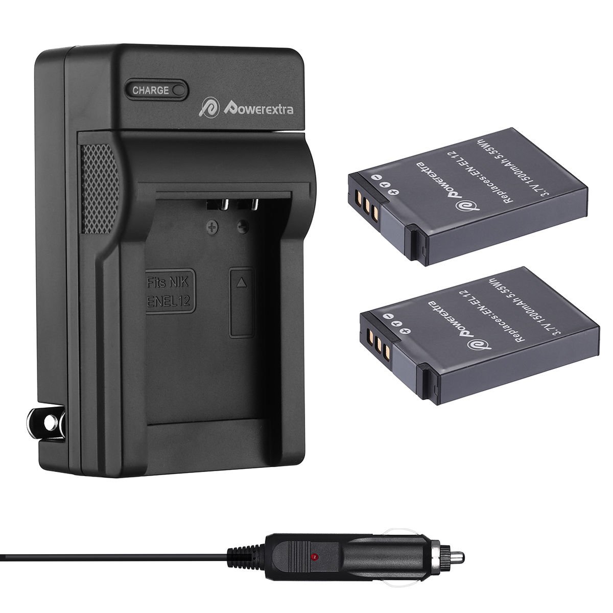 2x EN-EL12 Battery For Nikon Coolpix S6000 S6100 S6200 AW100 AW110 + Charger