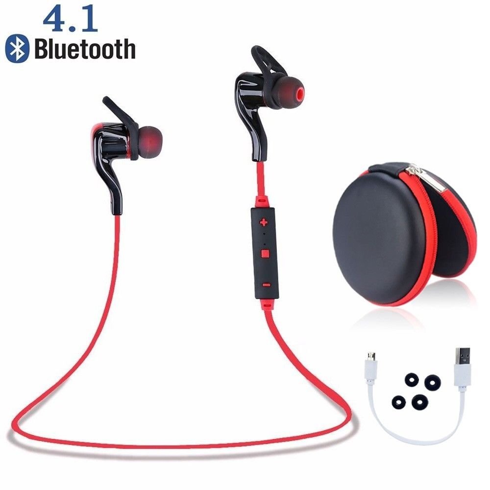 Bluetooth 4.1 Wireless Universal Headphones Stereo Earphone Earbuds Sport Headset