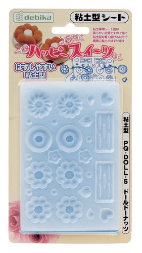 Reusable Mold for Making Clay Donut PQ DOLL 5 - Flexible - Sweet Deco