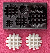 Clay Mold - Fake Miniature Waffle - Sweet Deco - Reusable
