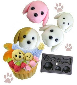 Clay Mold - Miniature Lovely Dog - Animal Series - Reusable