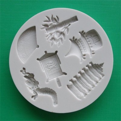 FOOD GRADE MOLD - The Far East Theme Design - Cake Decorating Mold - The Art of Cake Dressing - (62)