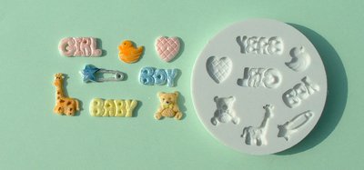 FOOD GRADE MOLD - The Baby Theme Design - Cake Decorating Mold - The Art of Cake Dressing - (10)