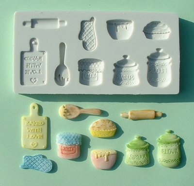 FOOD GRADE MOLD - Home Baking Theme Design - Cake Decorating Mold - The Art of Cake Dressing - (14)