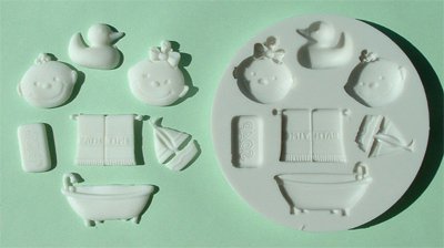 FOOD GRADE MOLD - The Bathtime Design - Cake Decorating Mold - The Art of Cake Dressing - (33)