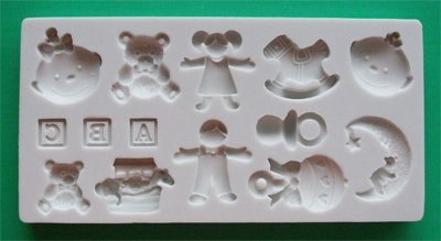 FOOD GRADE MOLD - Nursery Theme Design - Cake Decorating Mold - The Art of Cake Dressing - (58)